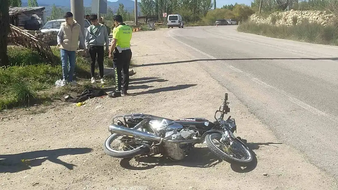 Hisarcık'ta motosiklet kazası: 1 yaralı
