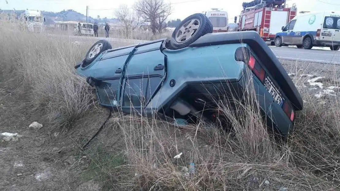 Hisarcık'ta trafik kazası: 1 yaralı