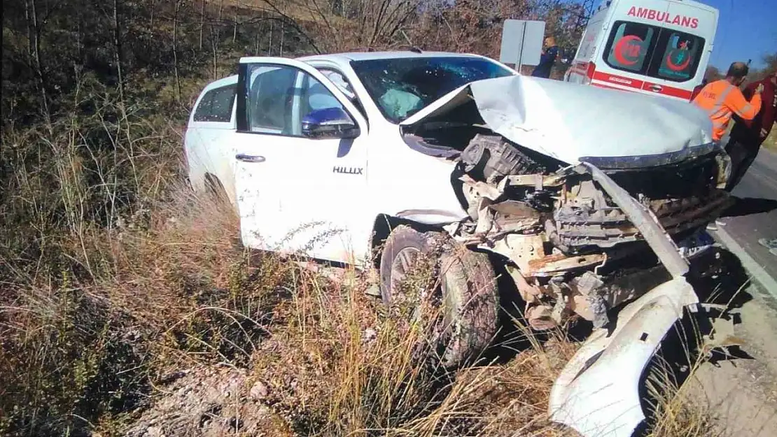 Hisarcık'ta trafik kazası: 1 yaralı