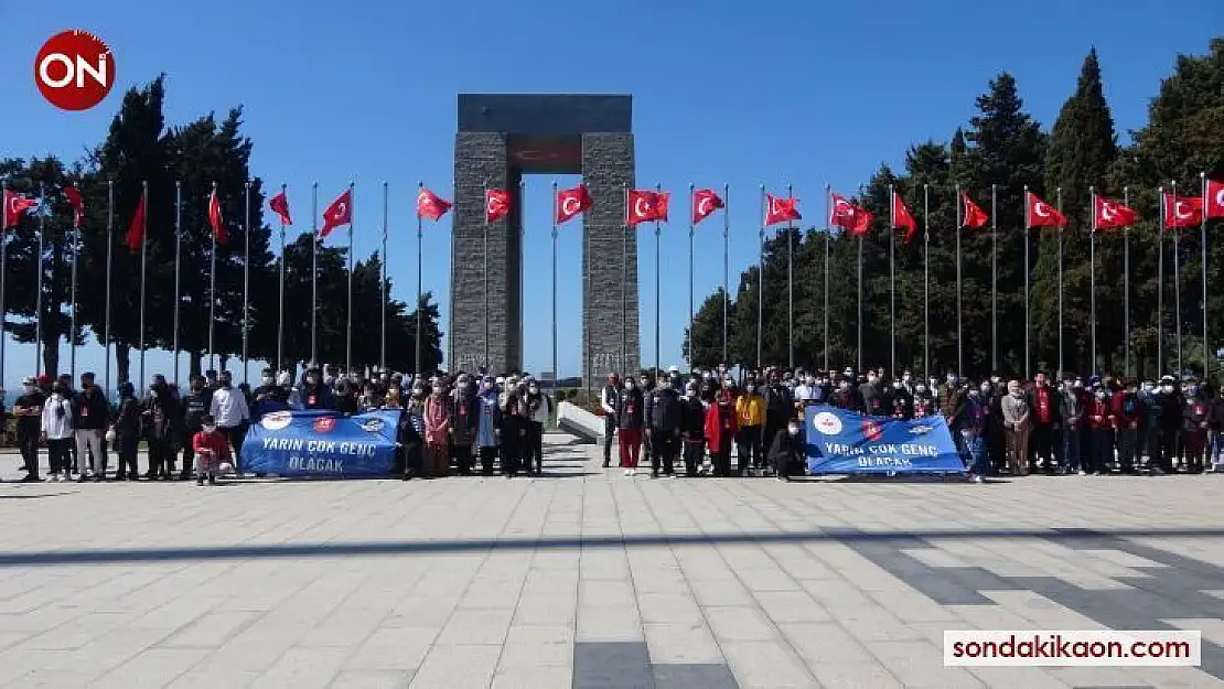 İçişleri Bakanlığının 'Yarın Çok Genç Olacak' projesi kapsamında Çanakkale'ye geldiler