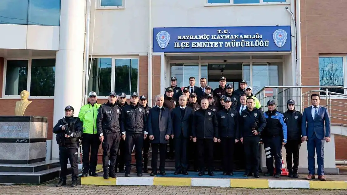 İl Emniyet Müdürü Kenan Kurt, Bayramiç'te bir dizi ziyaretlerde bulundu