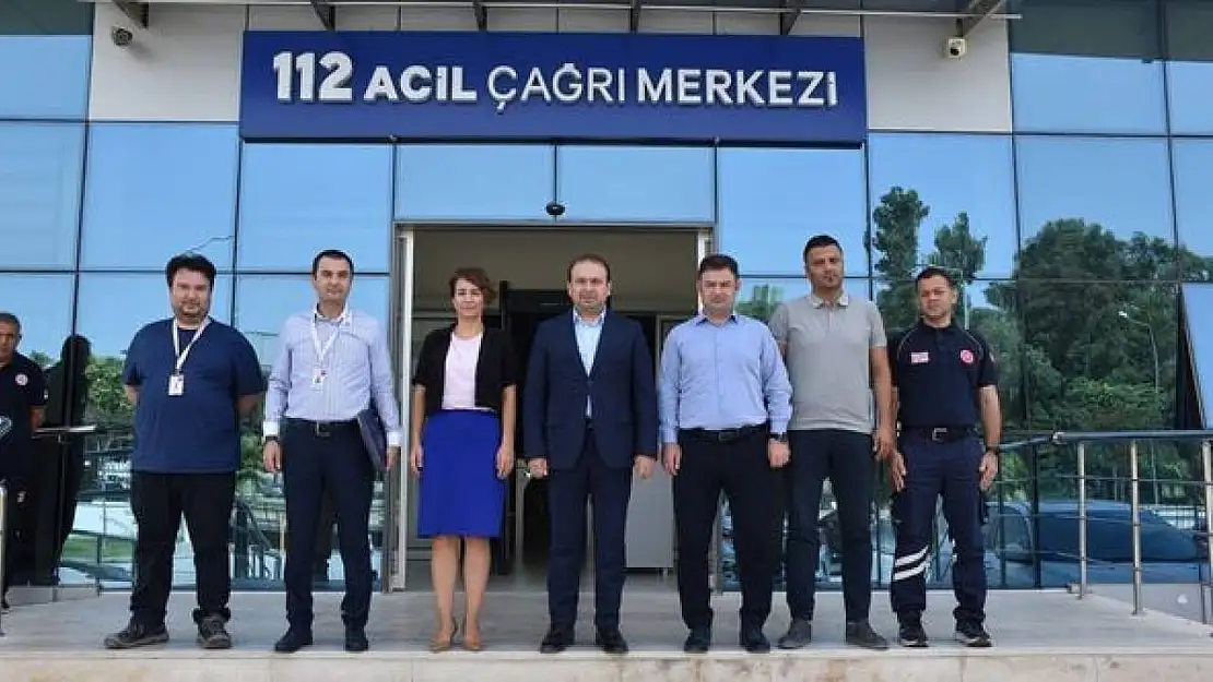 İl Sağlık Müdürü Şenkul, 112 Acil Çağrı Merkezi'ndeki çalışmaları inceledi