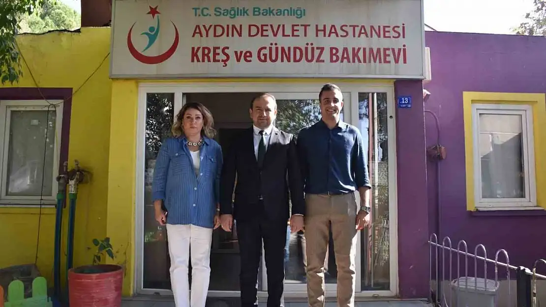 İl Sağlık Müdürü Şenkul, Aydın Devlet Hastanesi Kreşi'nde incelemelerde bulundu