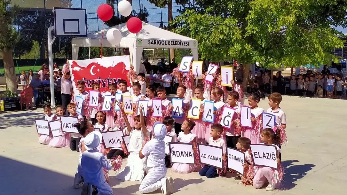 İlköğretim Haftasında depremzede şehirler unutulmadı