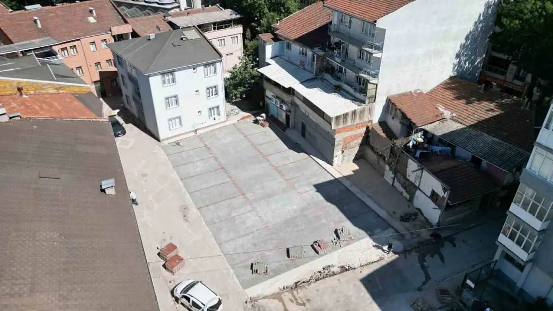 İnegöl'de kamulaştırılan alanlar otoparka dönüşüyor