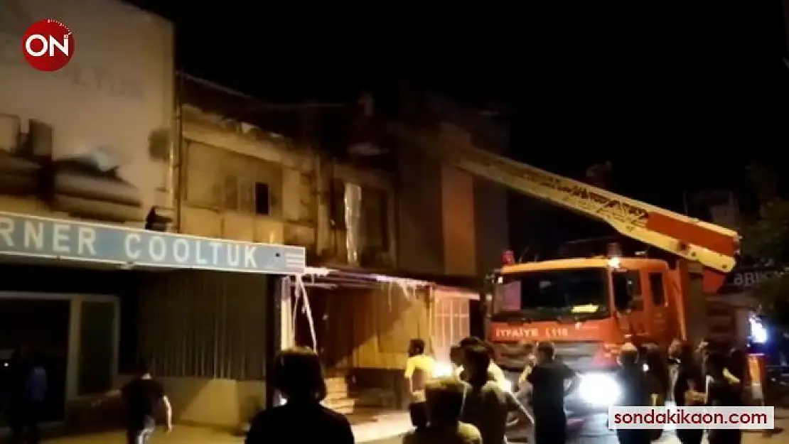 İnegöl'de mobilya sanayi bölgesinde korkutan yangın