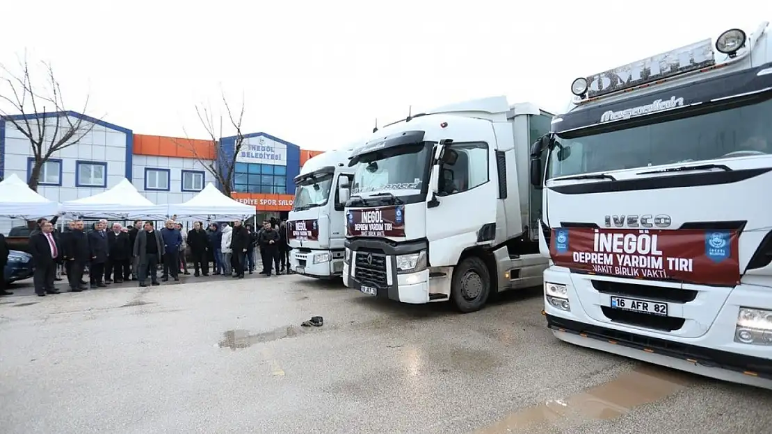 İnegöl'den deprem bölgelerine yardım eli