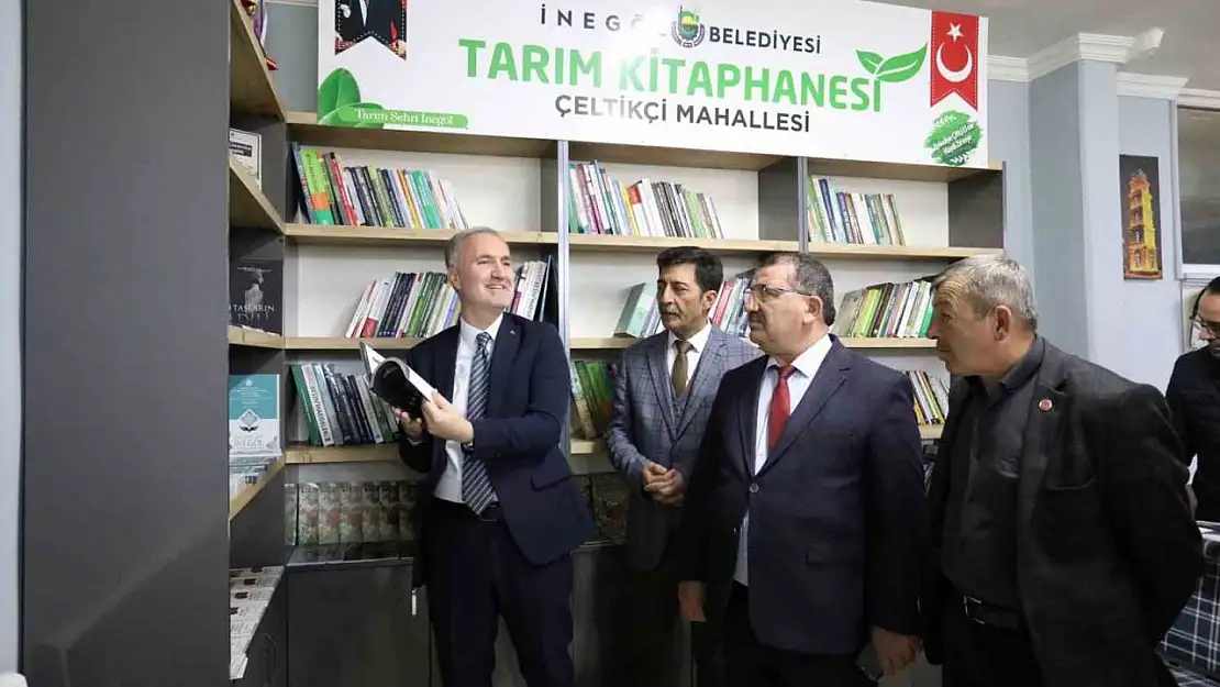 İnegöl'ün 2. tarım kütüphanesi açıldı