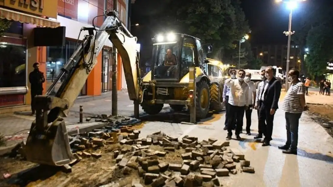 İnegöl yollarına makyaj