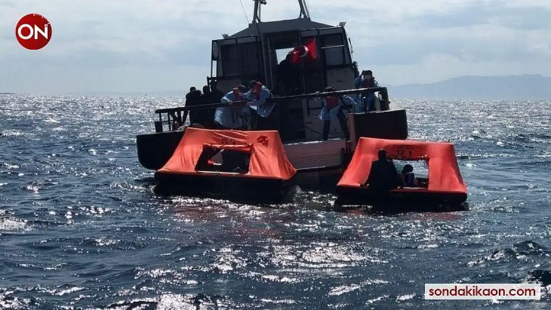 İzmir açıklarında 184 düzensiz göçmen kurtarıldı