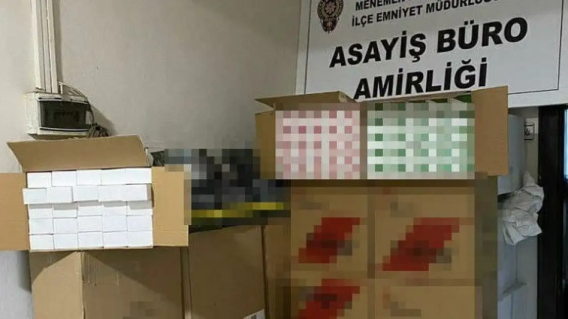 İzmir'de 220 kilo kaçak tütün ele geçirildi