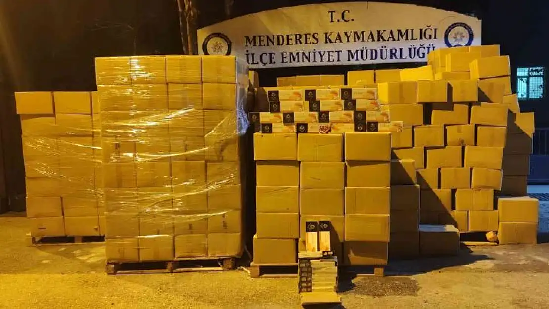 İzmir'de 4 milyon lira değerinde 10 ton kaçak tütün ele geçirildi