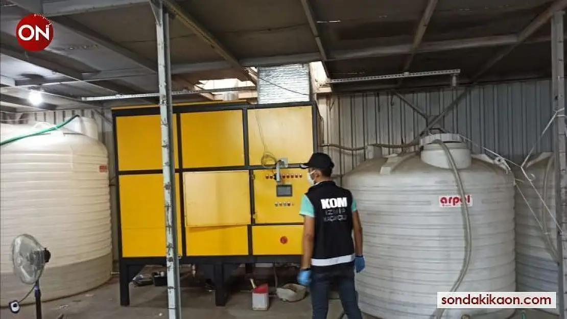 İzmir'de 8 bin 138 litre sahte etil alkol ele geçirildi