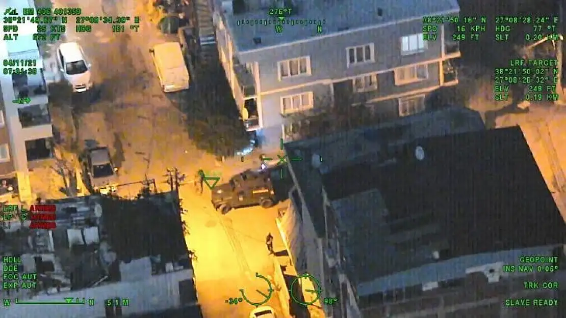 İzmir'de helikopter destekli operasyon: Aranan 13 kişi yakalandı