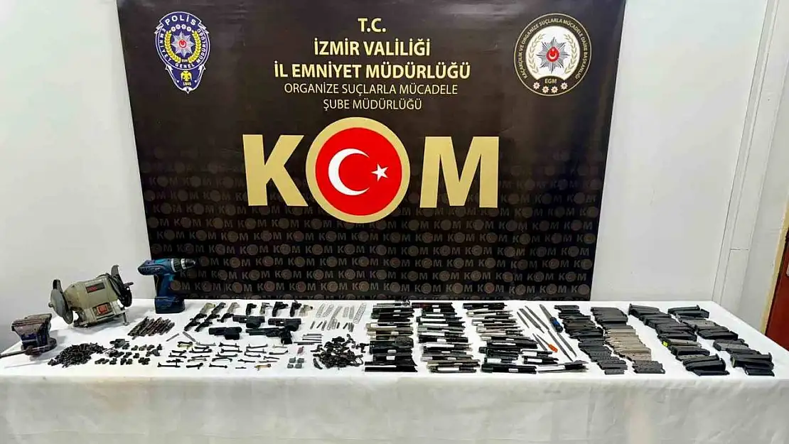 İzmir'de kaçak silah imalathanesine operasyon