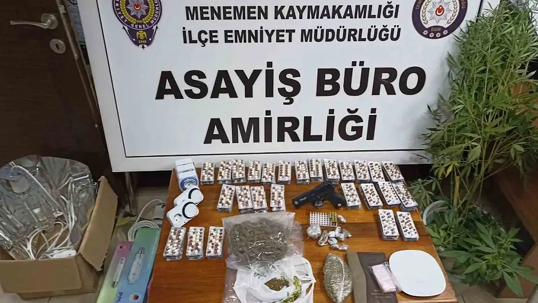 İzmir'de uyuşturucu imal edilen eve baskın: 1 tutuklama