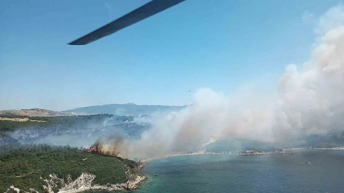 İzmir'deki orman yangınında yaralanan personel şehit oldu