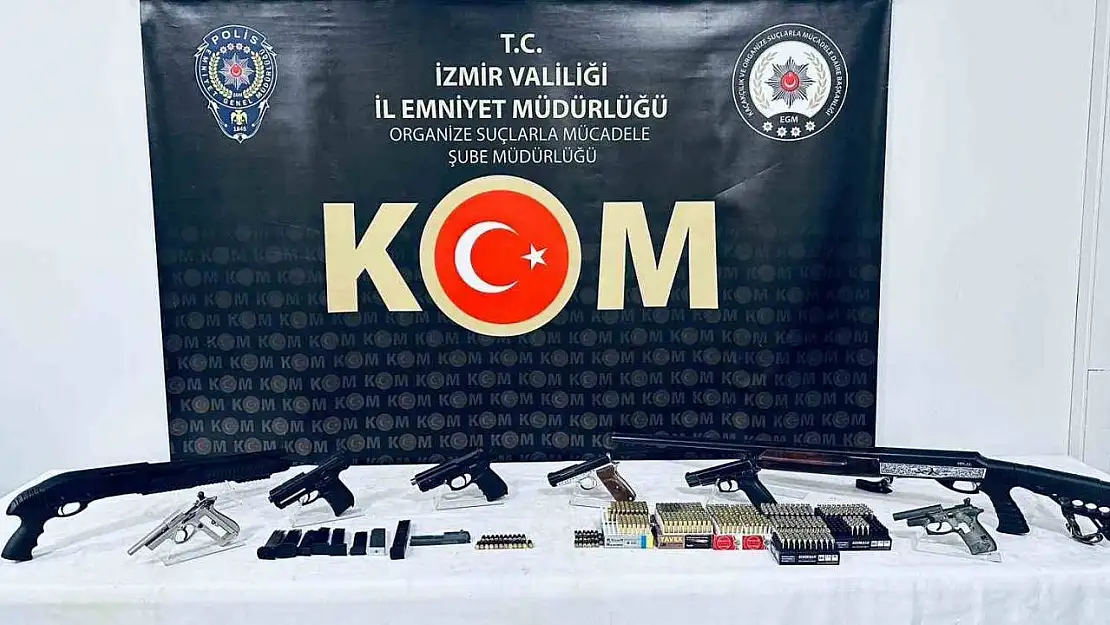 İzmir'deki yasa dışı silah ticareti operasyonunda 1 tutuklama