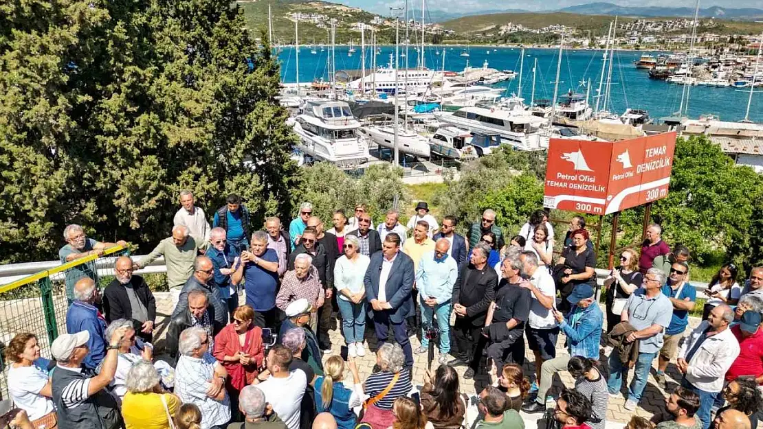 İzmir Sığacık'ta yat limanı protestosu