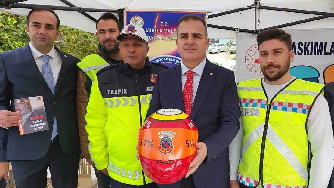 Jandarmadan 'Güvenlik Kask' bilgilendirmesi