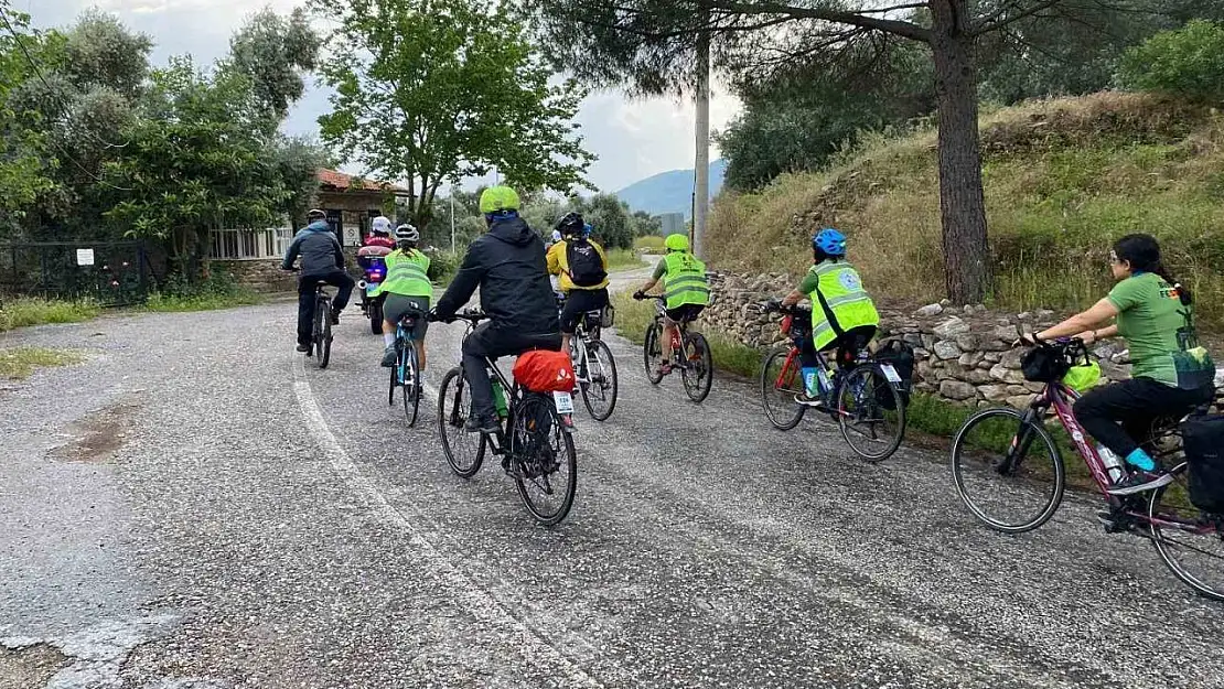Jandarmadan bisikletçilere güvenlik desteği