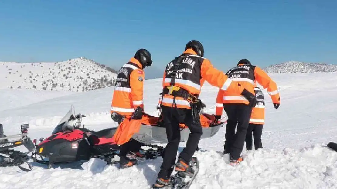 Jandarmadan kayak merkezinde afet tatbikatı