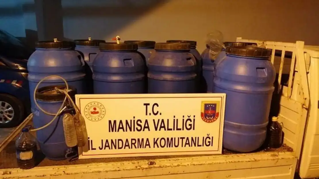 Kaçak şarap üretimi yapılan eve jandarmadan baskın