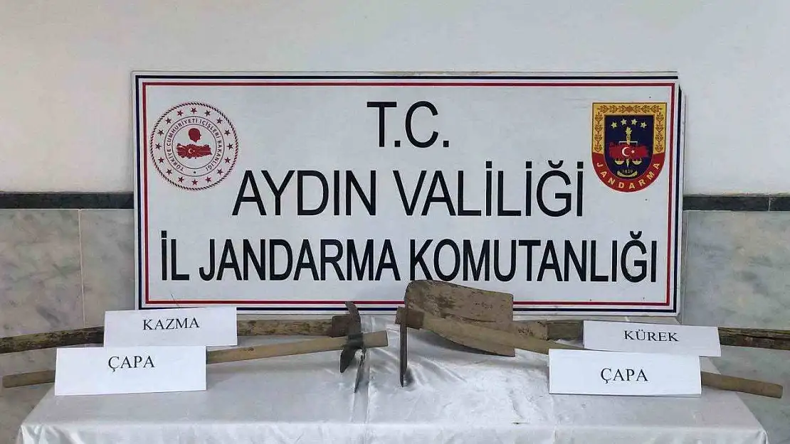 Kaçak tarihi eser kazısına suçüstü: 5 şüpheli yakalandı