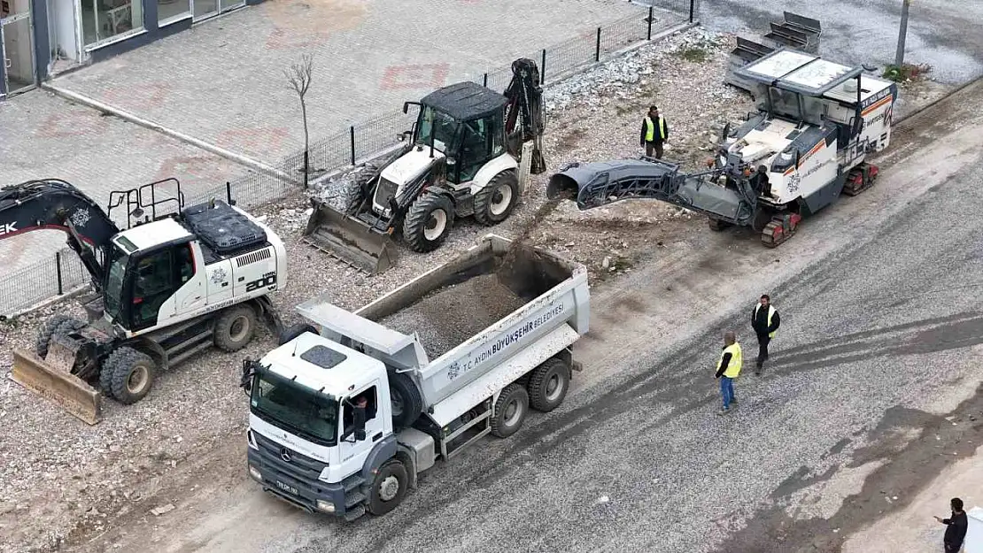 Karacasu Caddesi'nde kazı çalışmaları başladı