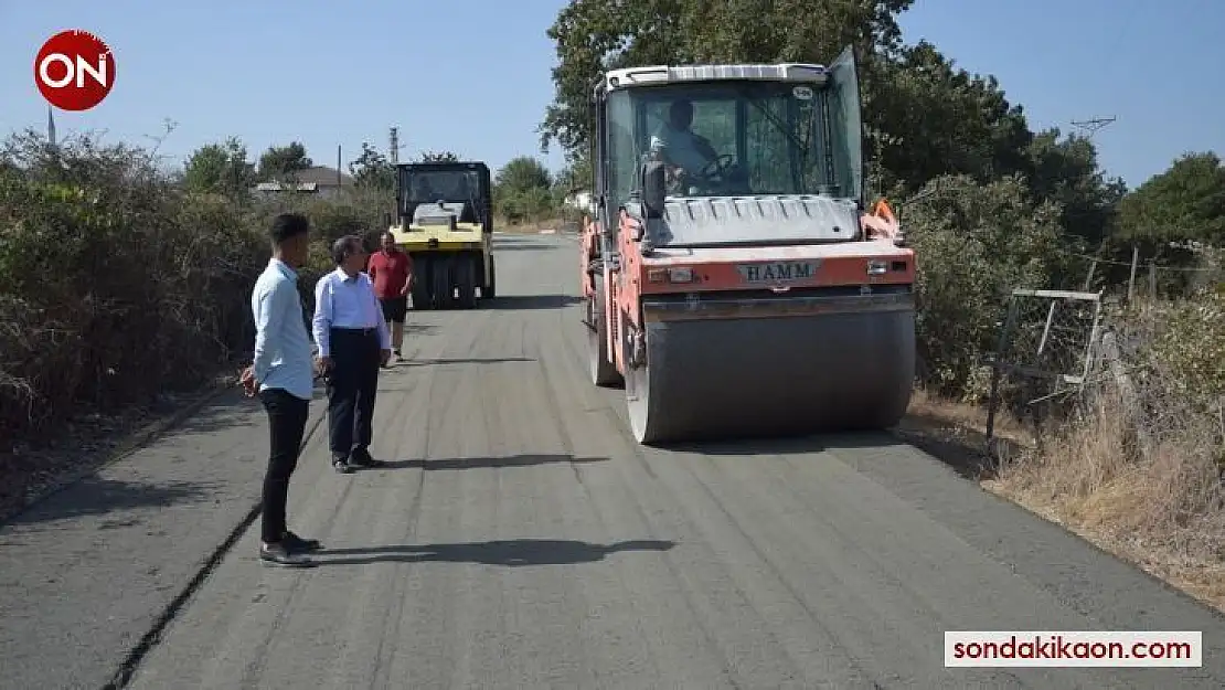 Kaymakam Gürdal beton yol çalışmalarını inceledi