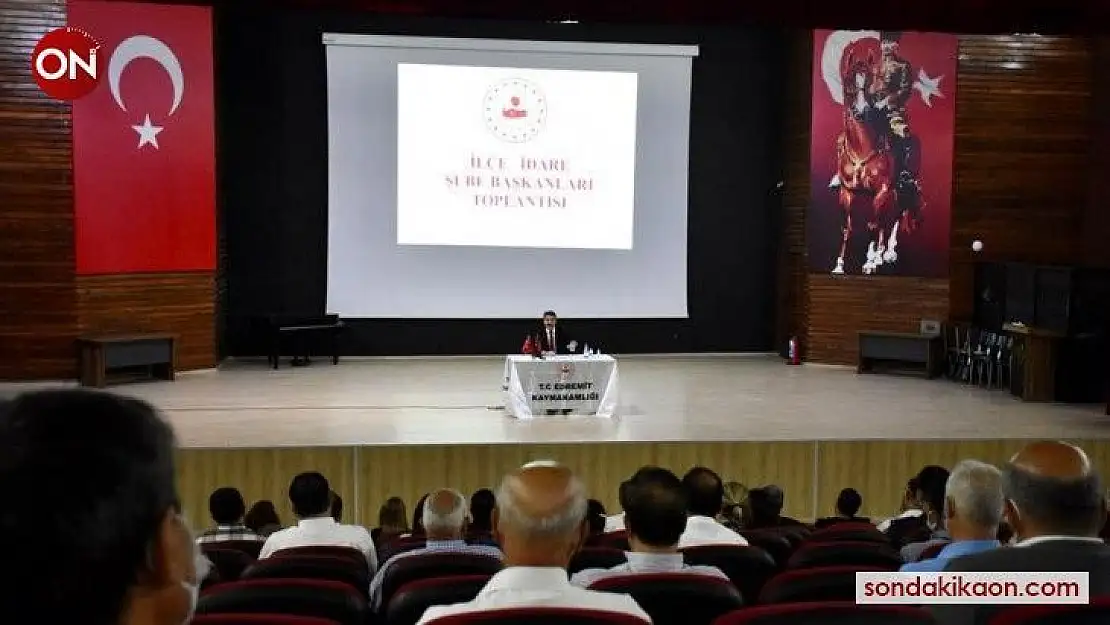 Kaymakam Ünsal başkanlığında 'ilçe idare şube başkanları toplantısı' gerçekleştirildi