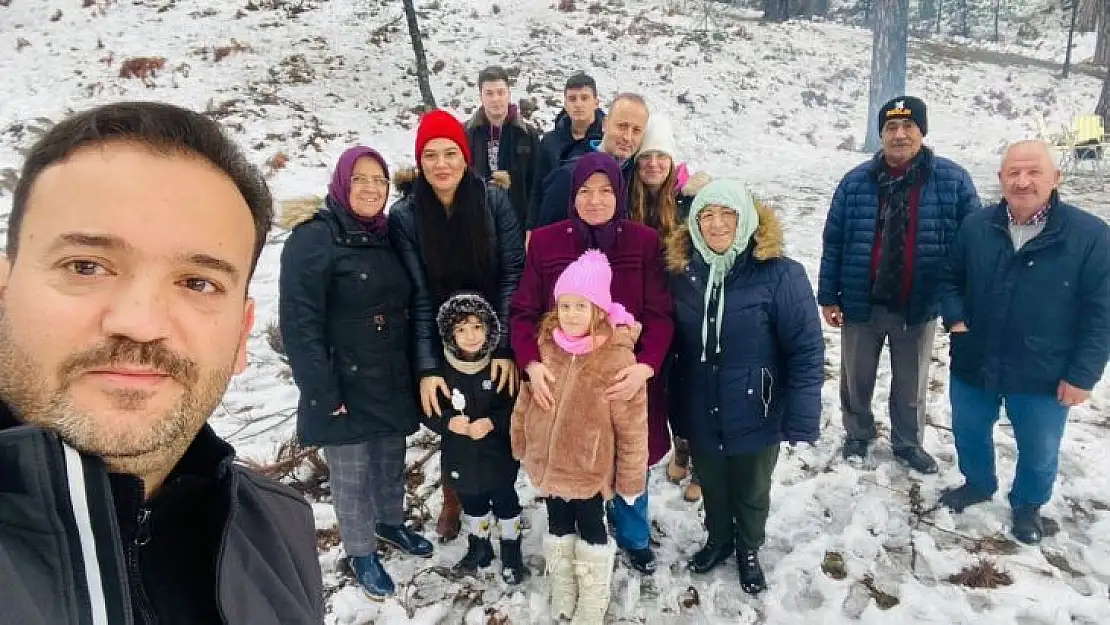 Kazdağları'nda kar keyfi yaşadılar