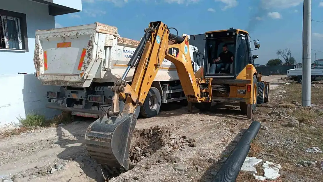 Kazım Karabekir'de yeni yerleşim alanına ek kanalizasyon hattı