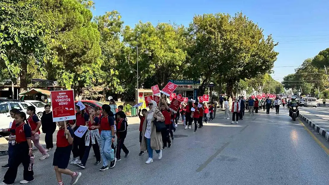 Kızılay Manisa'da sağlıklı yaşam için yürüdü