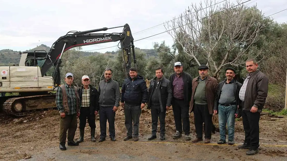 Konuklu'da yol çalışması başladı