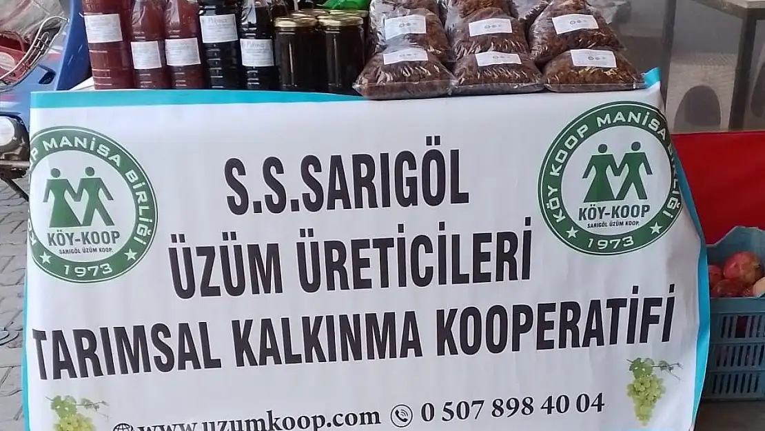 Kooperatif ürünleri pazarda satışa sunuldu