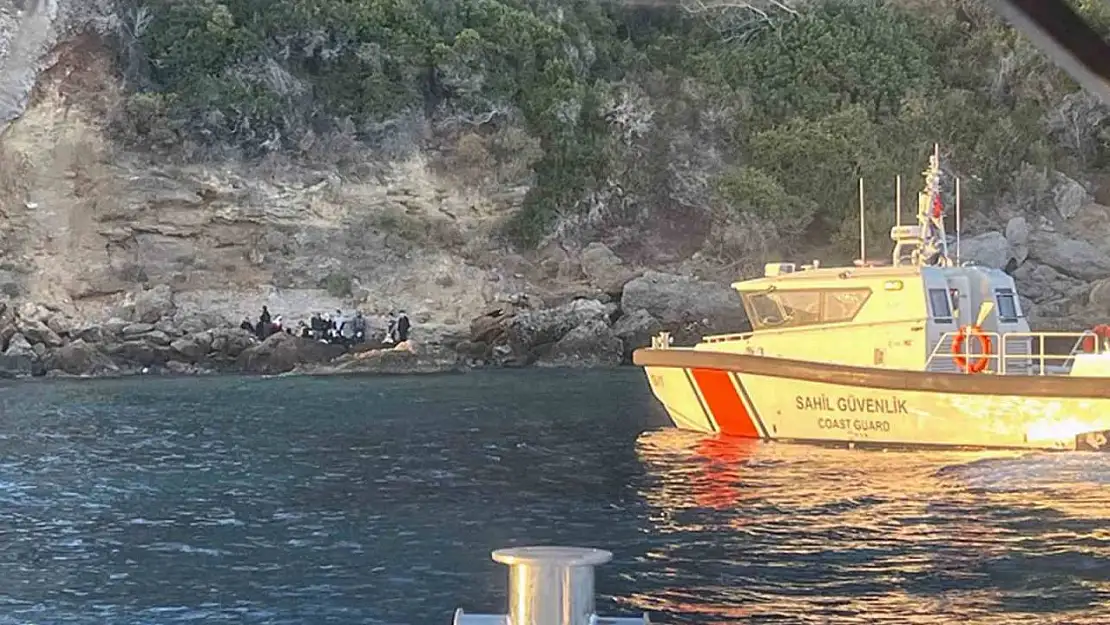 Körmen liman mevkiinde 6 çocuk ve 21 düzensiz göçmen yakalandı