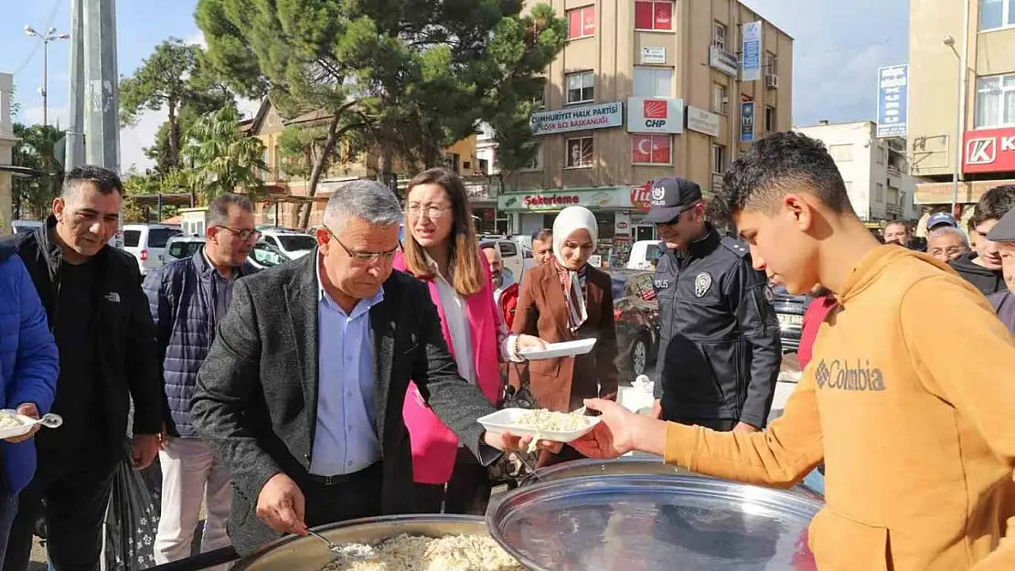 Köşk emniyeti yeni araçları için pilav hayrı gerçekleştirdi