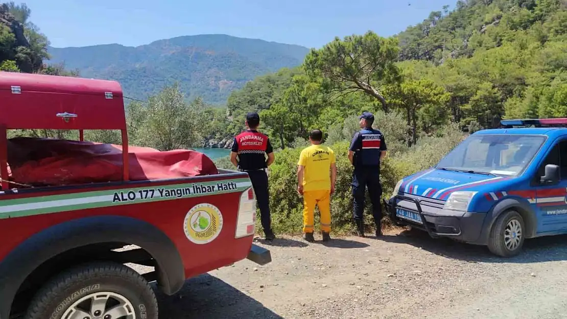 Köyceğiz'de orman yangınlarına karşı Jandarma devriye nöbetinde