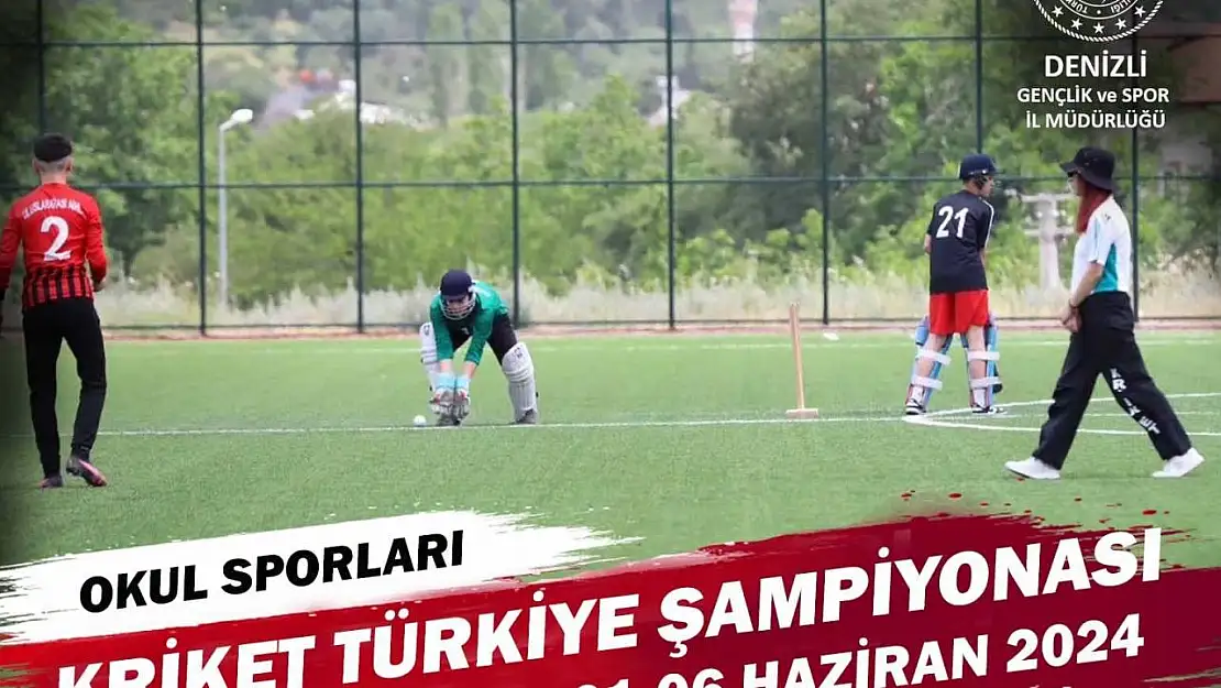 Kriket Küçükler Türkiye Şampiyonası Denizli'de başlıyor