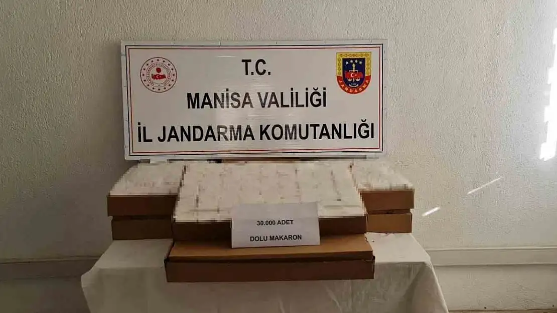 Kula jandarmasından kaçak tütün operasyonu