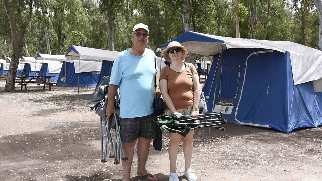 Kuşadası'nda bayram tatilinin gözdesi 'Ada Camping' oldu