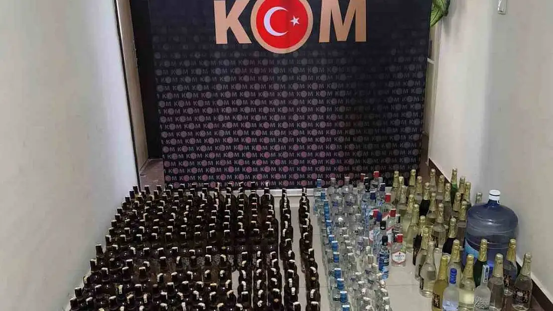 Kuşadası'nda kaçak içki operasyonu