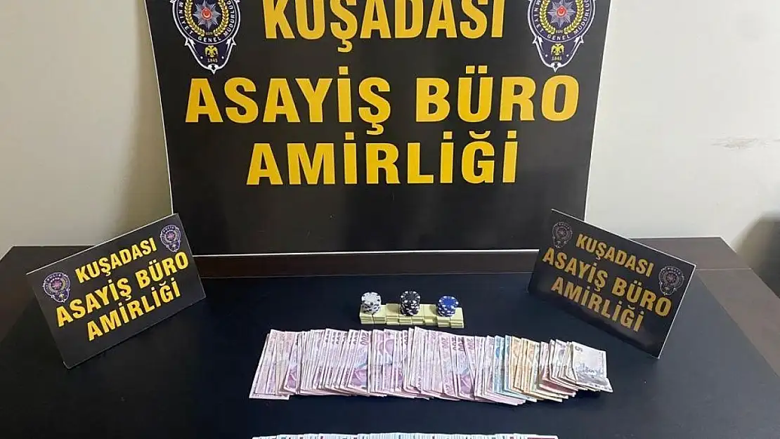 Kuşadası'nda kumar operasyonu