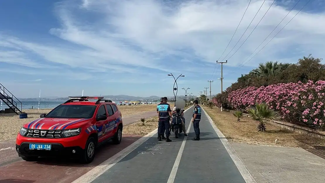 Kuşadası'nda motosiklet denetimi