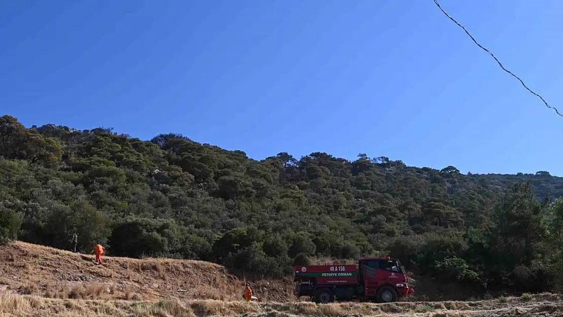 Kuşadası'ndaki orman yangını büyük ölçüde kontrol altına alındı