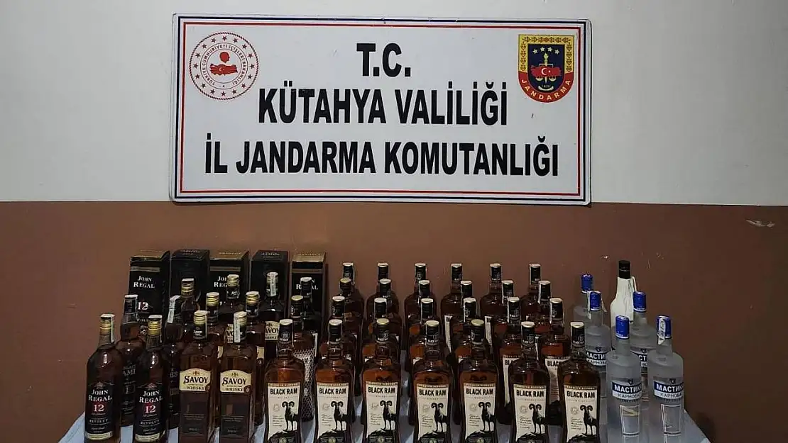 Kütahya'da 44 litre sahte içki ele geçirildi