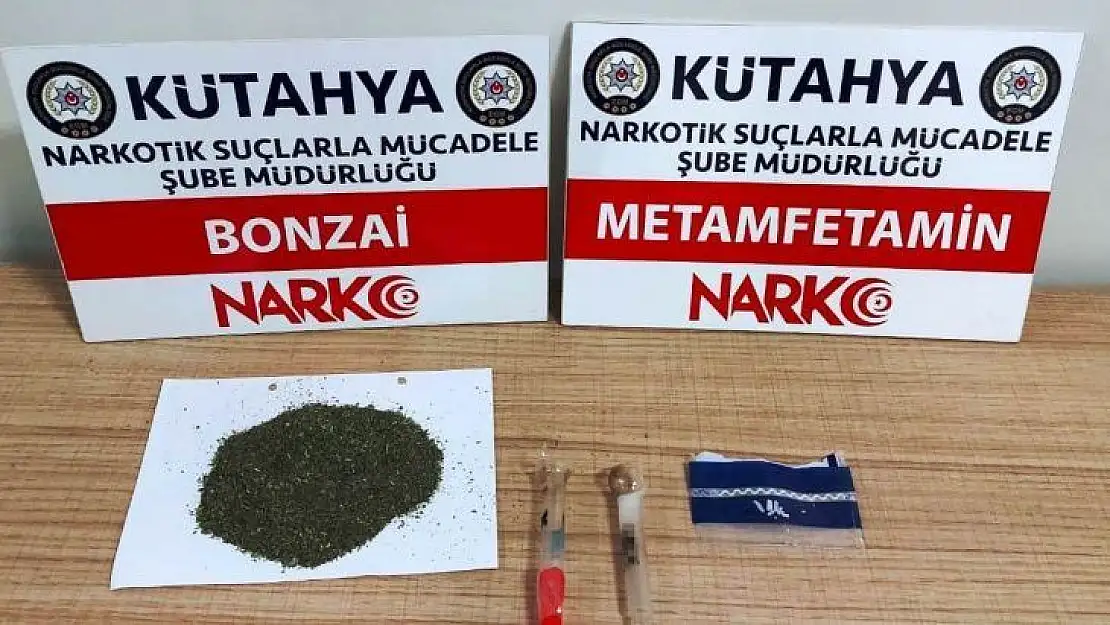 Kütahya'da 5 kişinin üzerinde uyuşturucu ele geçirildi