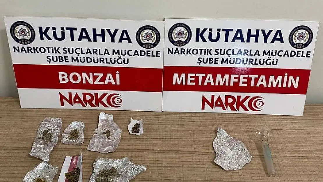 Kütahya'da 5 kişinin üzerinde uyuşturucu madde ve silah ele geçirildi