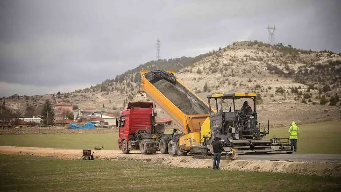 Kütahya'da beton asfalt çalışmaları